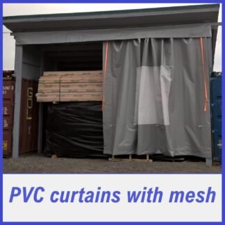 PVC curtains with mesh
