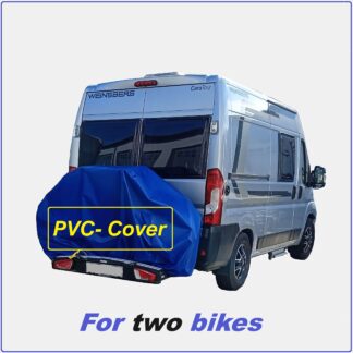 PVC suojapeite 2 polkupyörälle matkailuauton takana