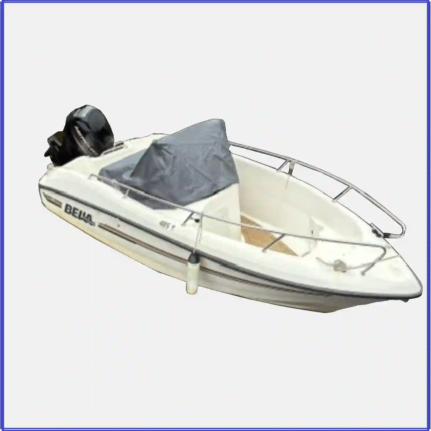 Pulpetin suojahuppu Bella 485 R -veneeseen